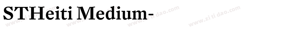 STHeiti Medium字体转换